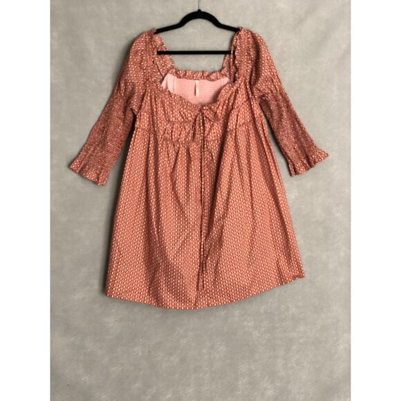 Free People Women's Small Star Dip Mini Dress in Glass Roses Combo NEW - Picture 1 of 9